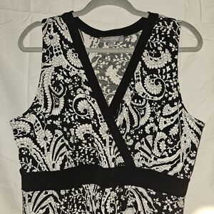 NY‎ Collection Black and White Maxi Dress